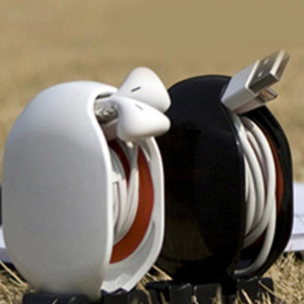 Auto Cable Cord Wire Organizer Bobbin Winder for Earphones & Headphones
