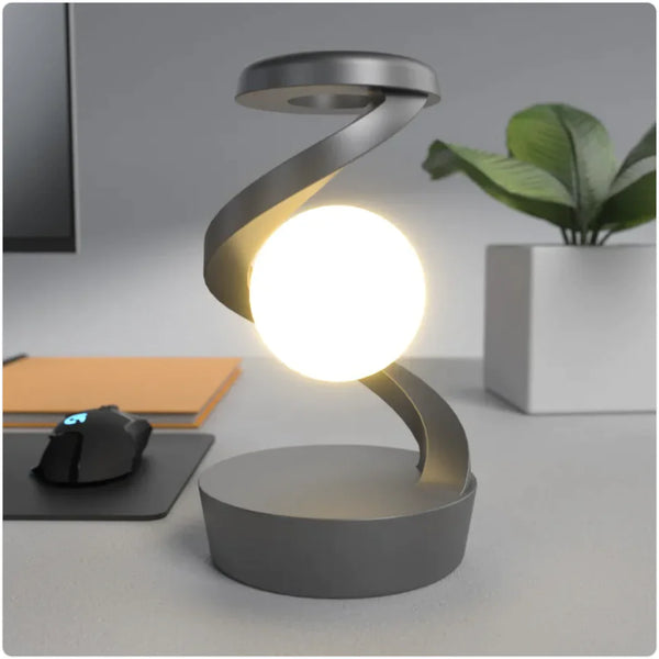 Rotating Moon Desk Lamp with Wireless Charging and Sensor Touch Control